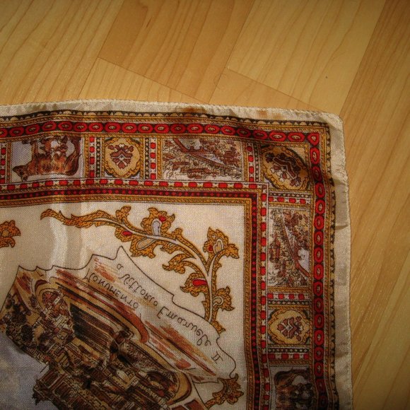 🇮🇹 Rome Italy Vintage 1960's Souvenir Scarf - Picture 8 of 8